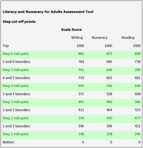 literacy numeracy adult assessment tool.